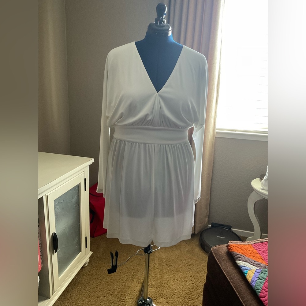 Halston Heritage White Cocktail Dress